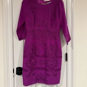 ANTONIO MELANI Fuchsia Textured Dress